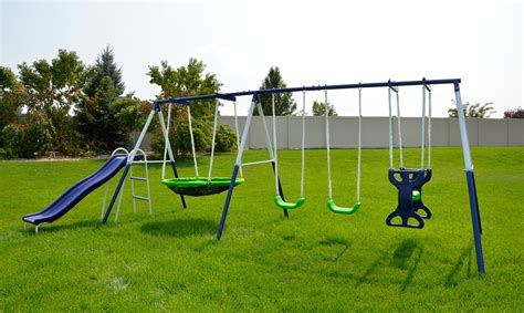 sportspower rosemead metal swing set